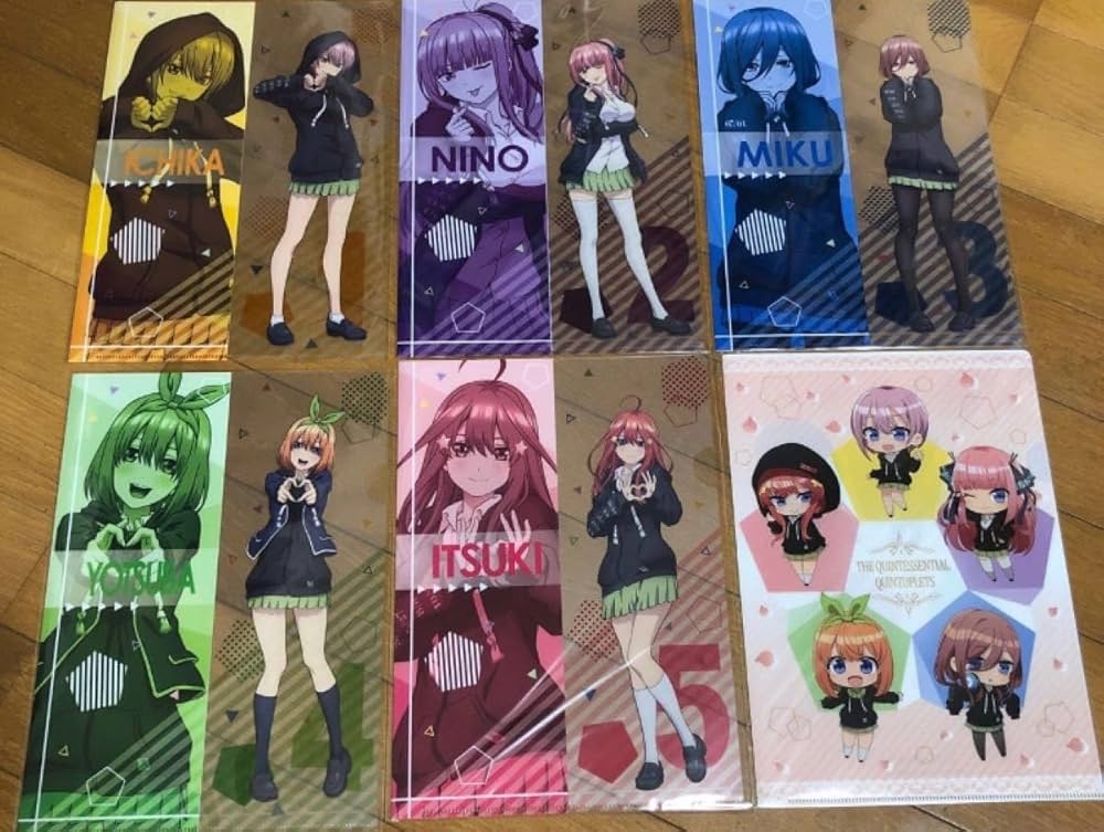 クリアファイル 五等分の花嫁 一花 二乃 三玖 四葉 五月 集合